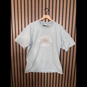 Acmé De La Vie T Shirt 1 / S Mens Blue Teddy Bear Short Sleeve ADLV Graphic Tee